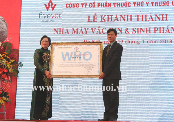 CÔNG TY FIVEVET: Khánh thành nhà máy vắc xin và sinh phẩm thú y