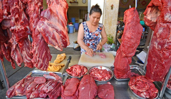 Nghịch lý thịt bò: Giá hơi giảm, giá chợ cứ cao