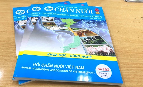 Tạp chí KHKT Chăn nuôi số tháng 1.2021