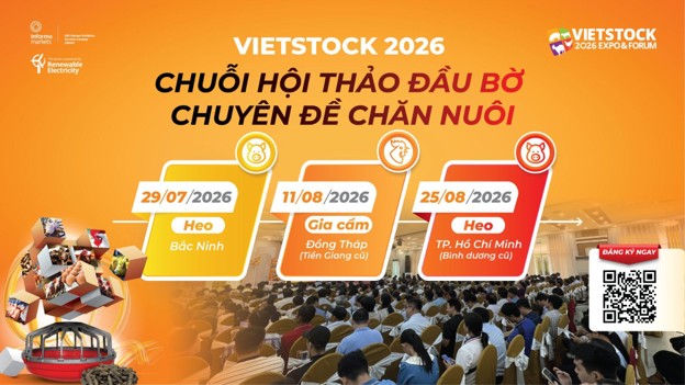Vietstock 2026 phối hợp cùng Hội Chăn nuôi Việt Nam triển khai chuỗi Hội thảo đầu bờ tại các tỉnh trọng điểm ngành chăn nuôi   