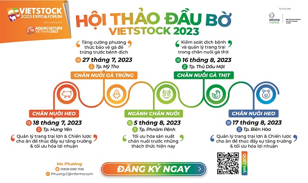 Triển lãm Vietstock tổ chức chuỗi hội thảo chuyên ngành thúc đẩy phát triển ngành chăn nuôi