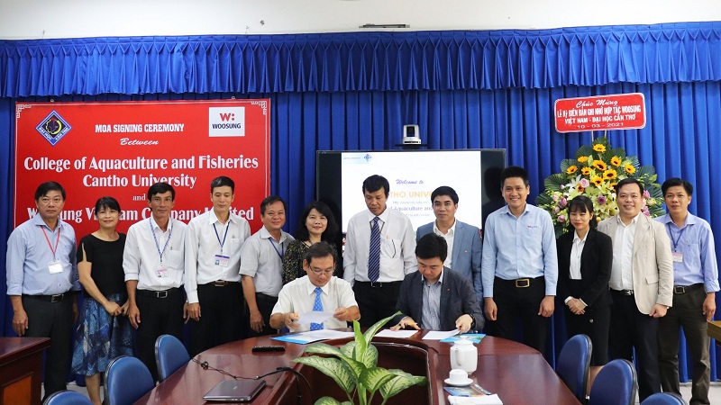 Woosung Việt Nam và Khoa Thủy sản (Đại học Cần Thơ): Ký kết biên bản ghi nhớ hợp tác