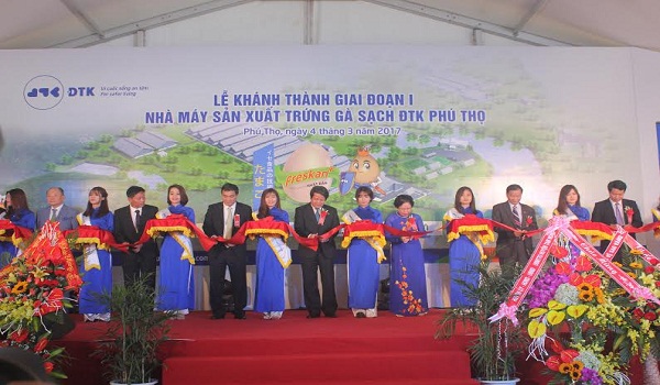 ĐTK khánh thành nhà máy sản xuất trứng gà sạch 800 tỷ 